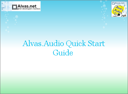 Alvas.Audio Quick Start Guide